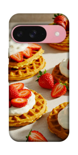 Чехол itsPrint Вафли с клубникой для Google Pixel 9