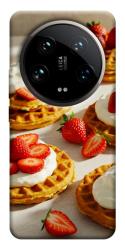 Чехол itsPrint Вафли с клубникой для Xiaomi 14 Ultra