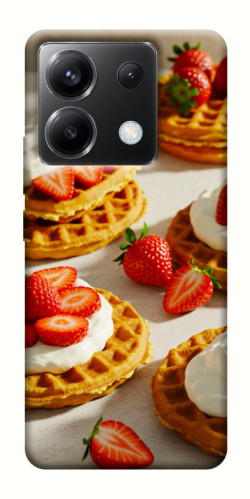 Чехол itsPrint Вафли с клубникой для Xiaomi Poco X6