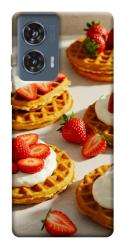 Чехол itsPrint Вафли с клубникой для Motorola Edge 50 Fusion