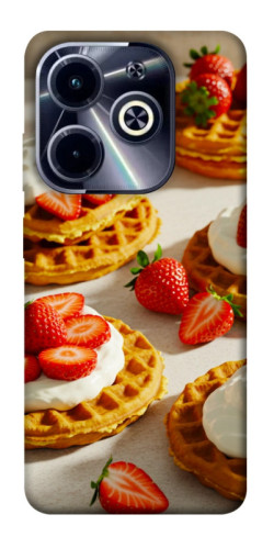 Чехол itsPrint Вафли с клубникой для Infinix Hot 40i
