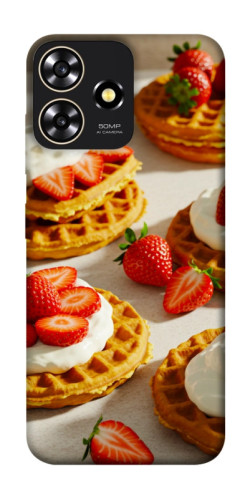 Чехол itsPrint Вафли с клубникой для ZTE Blade A73 4G