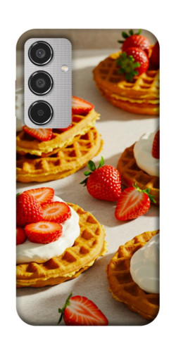 Чехол itsPrint Вафли с клубникой для Samsung Galaxy M35 5G