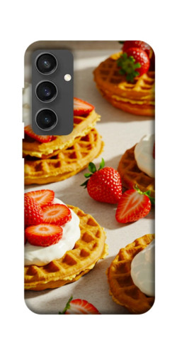 Чехол itsPrint Вафли с клубникой для Samsung Galaxy S24 FE