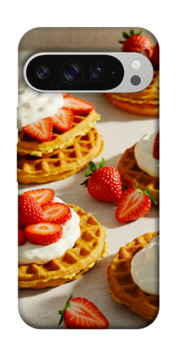 Чехол itsPrint Вафли с клубникой для Google Pixel 9 Pro XL