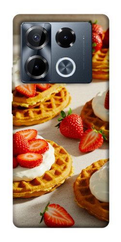 Чехол itsPrint Вафли с клубникой для Infinix Note 40 Pro 4G