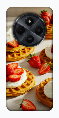 Чохол itsPrint Вафлі з полуницею для Xiaomi Redmi 14C / Poco C75