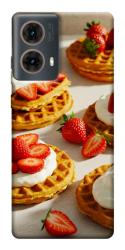 Чехол itsPrint Вафли с клубникой для Motorola Moto G85