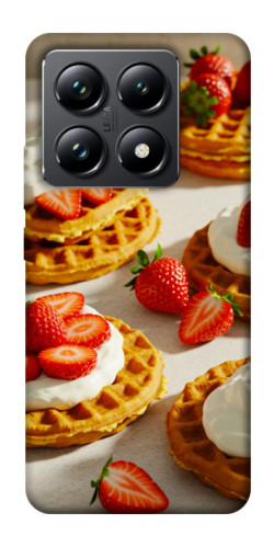 Чехол itsPrint Вафли с клубникой для Xiaomi 14T Pro