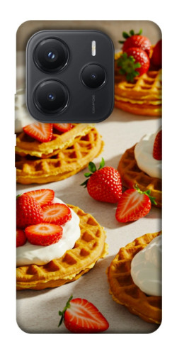 Чехол itsPrint Вафли с клубникой для Xiaomi Redmi Note 14 5G