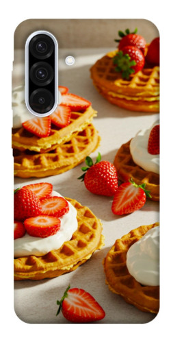 Чехол itsPrint Вафли с клубникой для Samsung Galaxy A56 5G