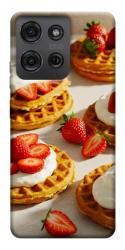 Чохол itsPrint Вафлі з полуницею для Motorola Moto G75 5G