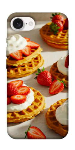 Чехол itsPrint Вафли с клубникой для Apple iPhone 16e (6.1")
