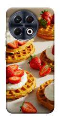 Чехол itsPrint Вафли с клубникой для TECNO Spark 30 Pro (KL7)