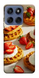 Чехол itsPrint Вафли с клубникой для Motorola Edge 60 Fusion