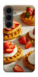 Чехол itsPrint Вафли с клубникой для Samsung Galaxy S25 FE
