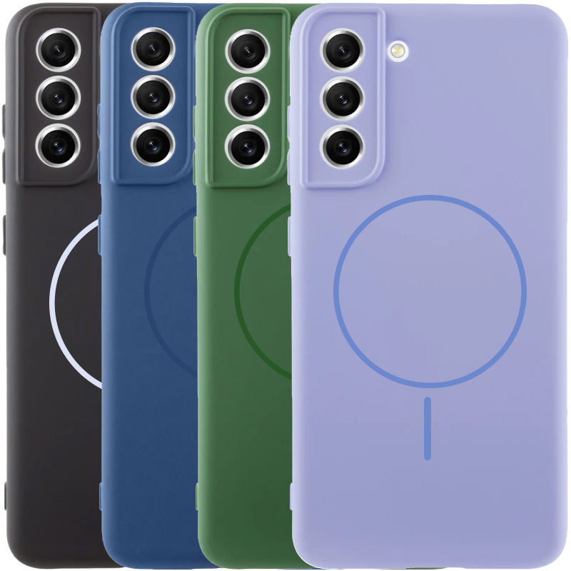 Чехол Silicone Cover Lakshmi Full Camera (AA) with Magnetic Fit для Samsung Galaxy S21 FE, Силикон, купить оптом с доставкой
