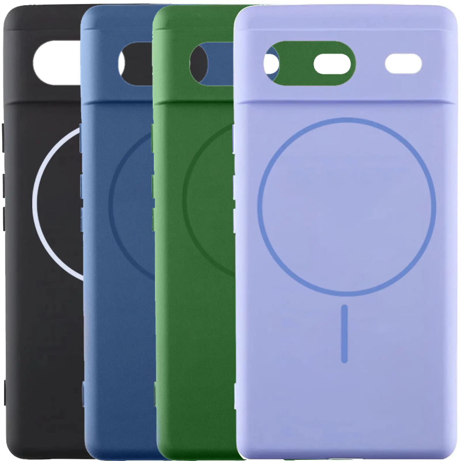 Чехол Silicone Cover Lakshmi Full Camera (AA) with MagFit для Google Pixel 7, Силикон, купить оптом с доставкой