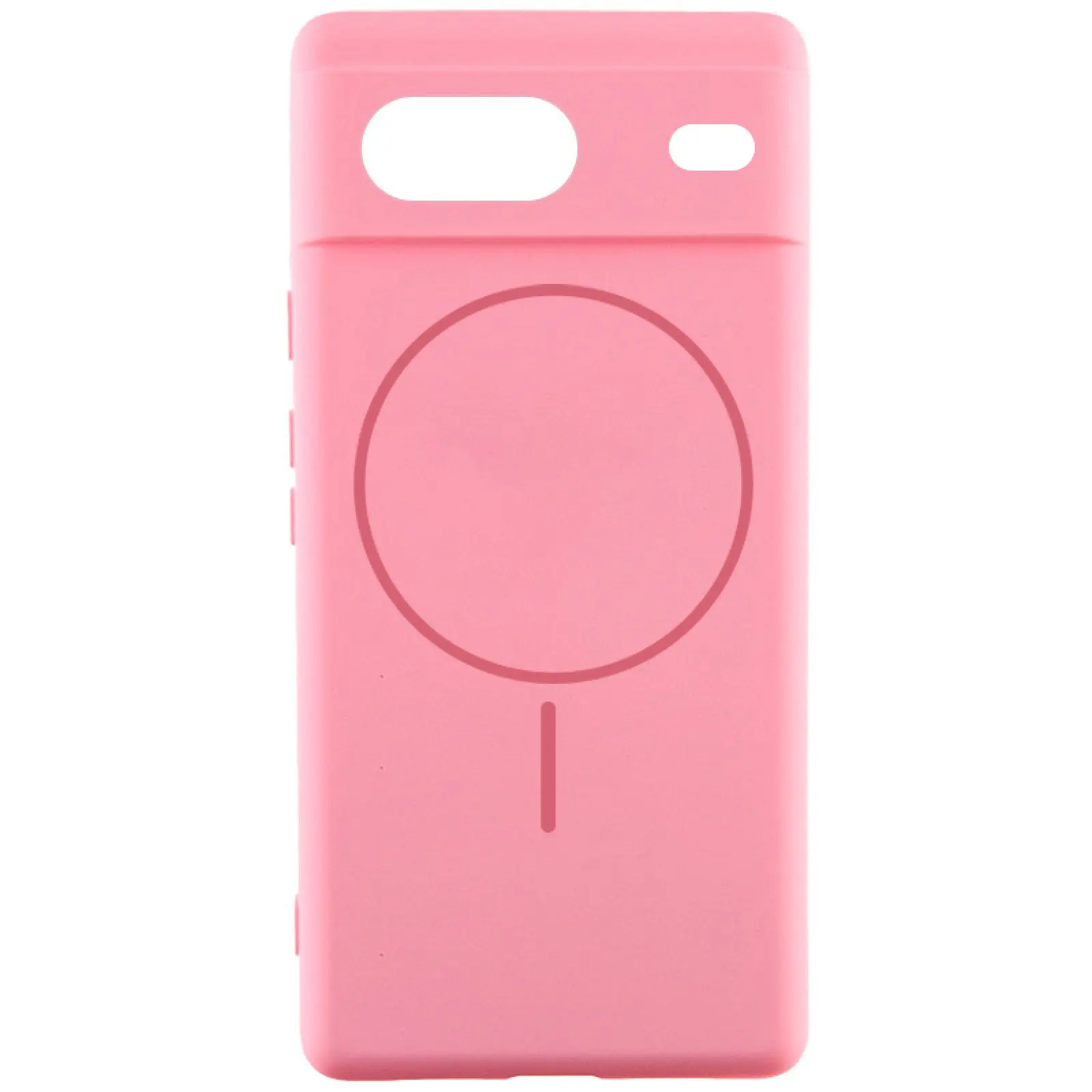 Чехол Silicone Cover Lakshmi Full Camera (AA) with MagFit для Google Pixel 7, Розовый / Light pink, Силикон, купить оптом с доставкой