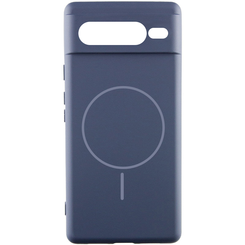 Чехол Silicone Cover Lakshmi Full Camera (AA) with Magnetic Fit для Google Pixel 7 Pro, Темно-синий / Midnight blue, Силикон, купить оптом с доставкой