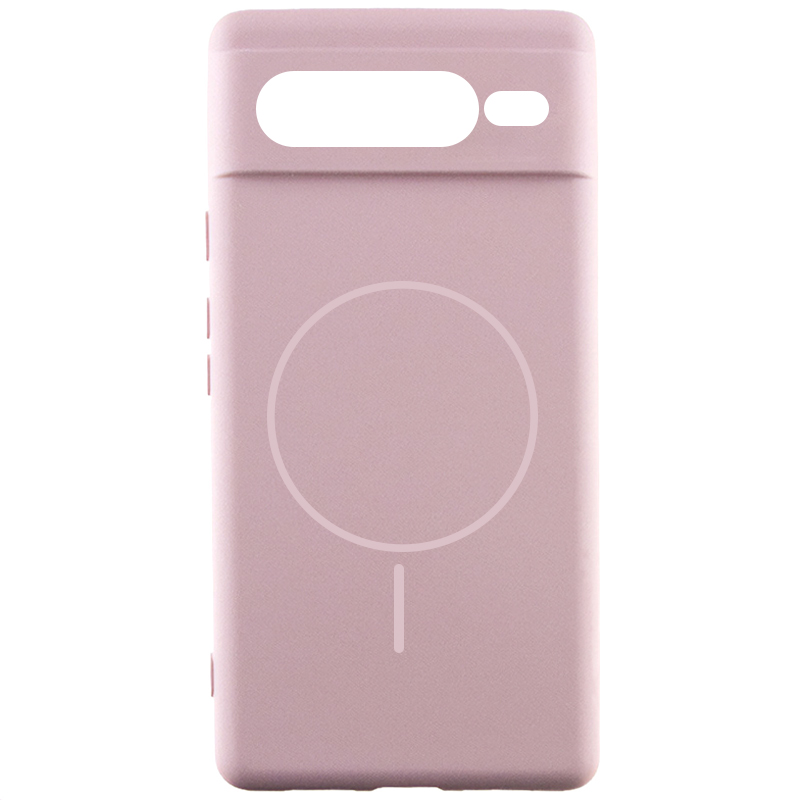 Чехол Silicone Cover Lakshmi Full Camera (AA) with Magnetic Fit для Google Pixel 7 Pro, Розовый / Pink Sand, Силикон, купить оптом с доставкой