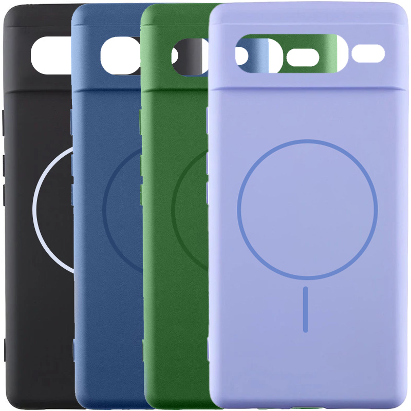 Чехол Silicone Cover Lakshmi Full Camera (AA) with Magnetic Fit для Google Pixel 7 Pro, Силикон, купить оптом с доставкой