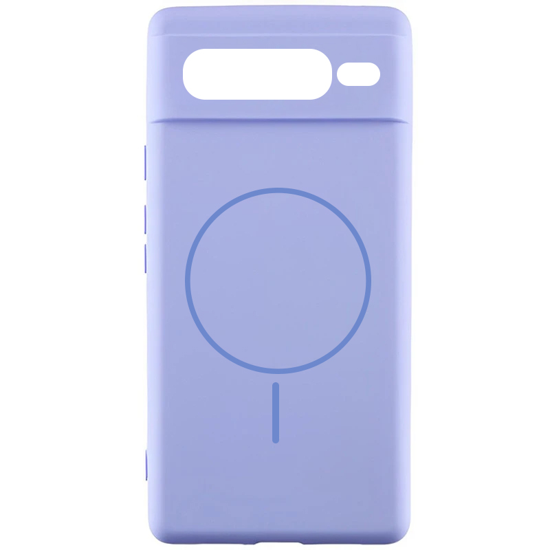 Чехол Silicone Cover Lakshmi Full Camera (AA) with Magnetic Fit для Google Pixel 7 Pro, Сиреневый / Dasheen, Силикон, купить оптом с доставкой