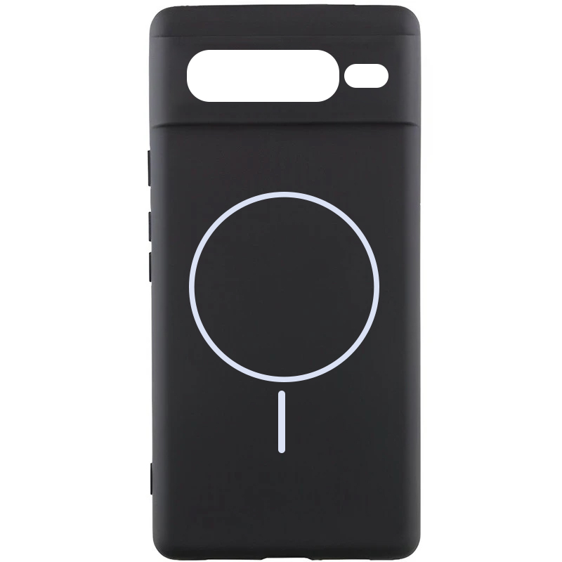 Чехол Silicone Cover Lakshmi Full Camera (AA) with Magnetic Fit для Google Pixel 7 Pro, Черный / Black, Силикон, купить оптом с доставкой