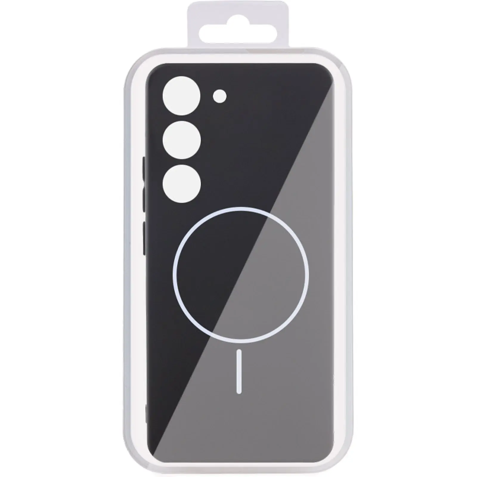 Чехол Silicone Cover Lakshmi Full Camera (AA) with MagFit для Samsung Galaxy S23, Черный / Black 3, Силикон, купить оптом с доставкой