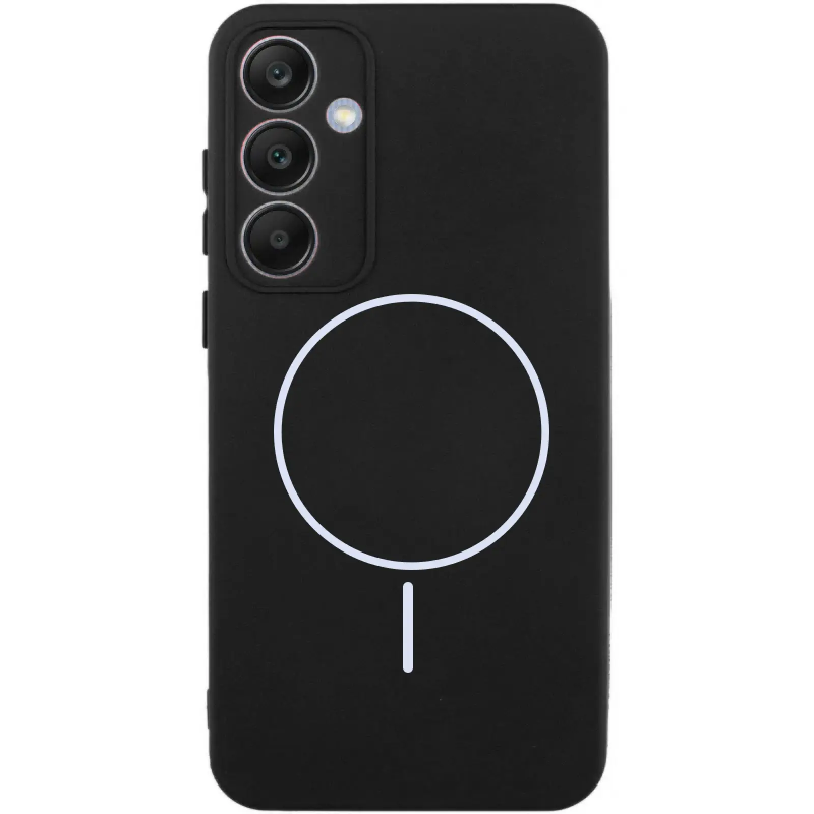 Чехол Silicone Cover Lakshmi Full Camera (AA) with MagFit для Samsung Galaxy S23 FE, Черный / Black, Силикон, купить оптом с доставкой