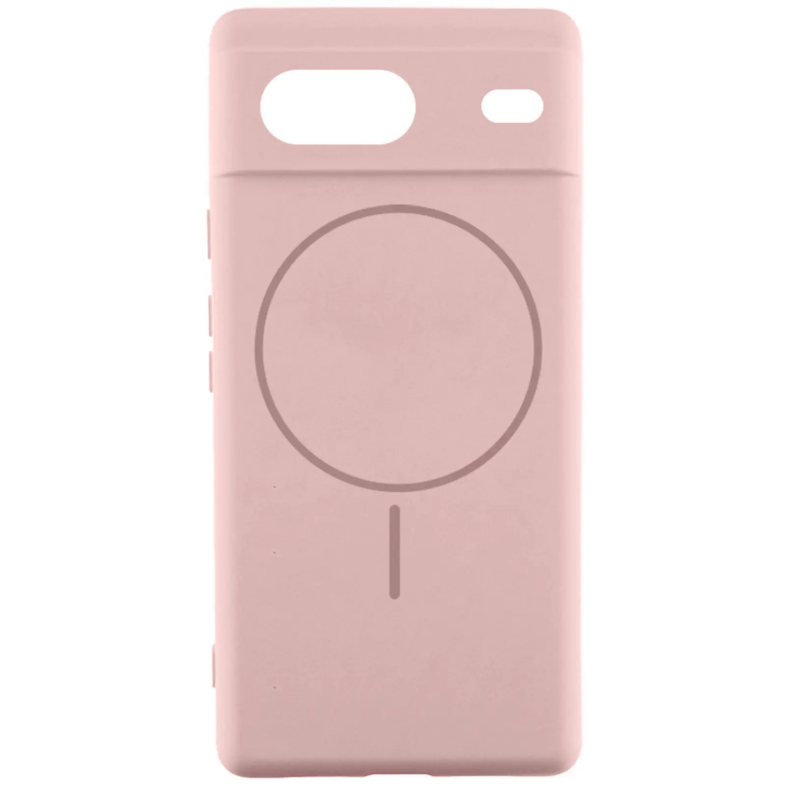 Чехол Silicone Cover Lakshmi Full Camera (AA) with MagFit для Google Pixel 8, Розовый / Pink Sand, Силикон, купить оптом с доставкой