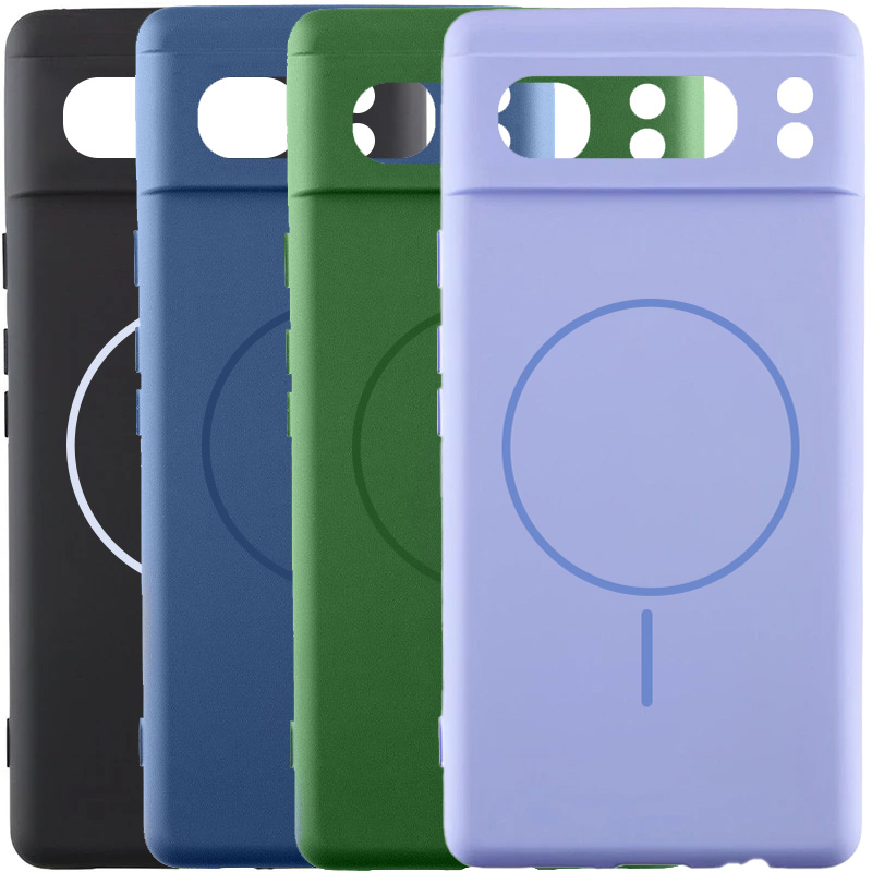 Чехол Silicone Cover Lakshmi Full Camera (AA) with Magnetic Fit для Google Pixel 8 Pro, Силикон, купить оптом с доставкой