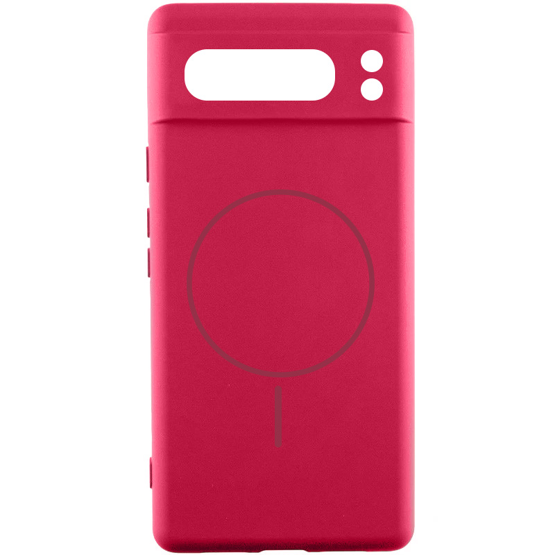 Чехол Silicone Cover Lakshmi Full Camera (AA) with Magnetic Fit для Google Pixel 8 Pro, Красный / Rose Red, Силикон, купить оптом с доставкой