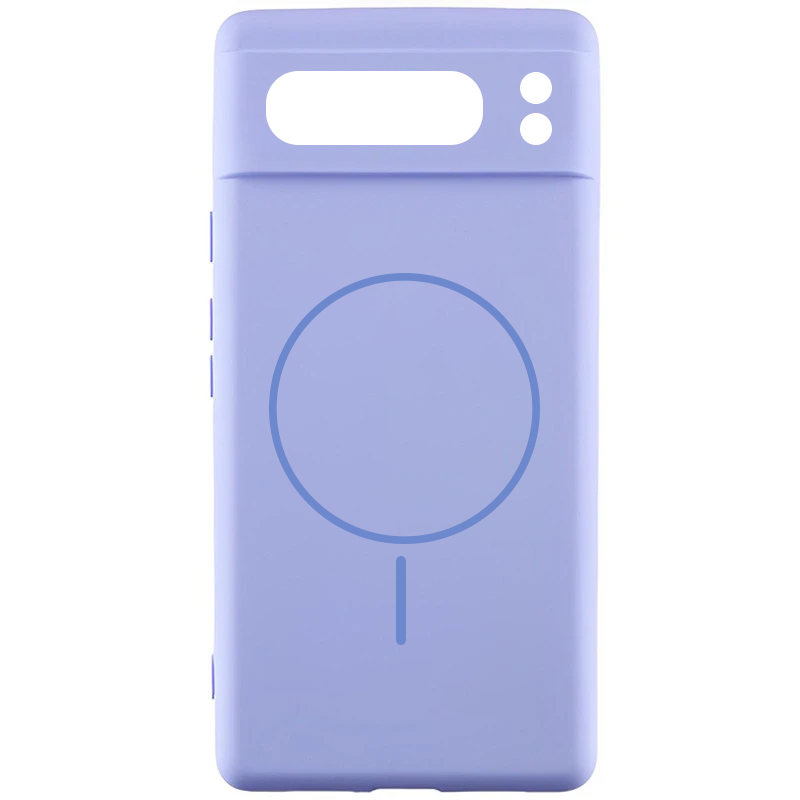 Чехол Silicone Cover Lakshmi Full Camera (AA) with Magnetic Fit для Google Pixel 8 Pro, Сиреневый / Dasheen, Силикон, купить оптом с доставкой