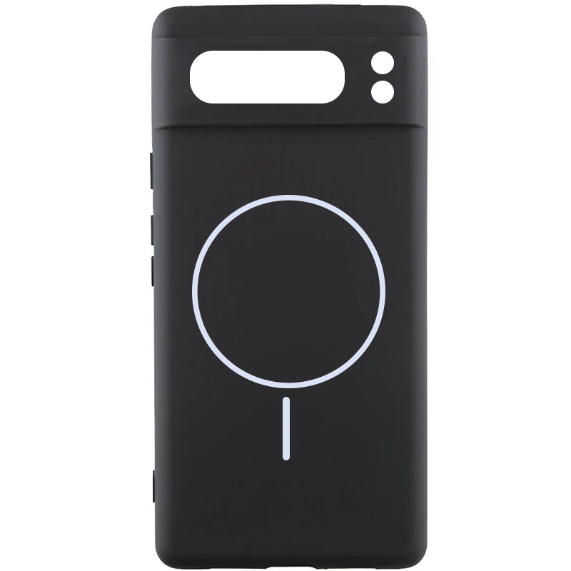 Чехол Silicone Cover Lakshmi Full Camera (AA) with Magnetic Fit для Google Pixel 8 Pro, Черный / Black, Силикон, купить оптом с доставкой