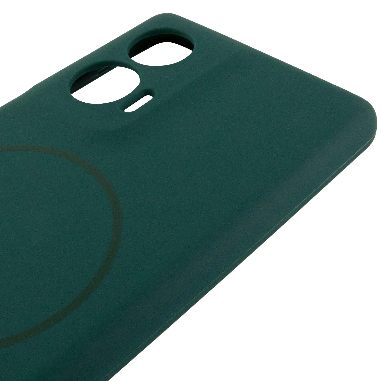 Чехол Silicone Cover Lakshmi Full Camera (AA) with MagFit для Motorola Edge 50 Fusion, Зеленый / Dark green 3, Силикон, купить оптом с доставкой
