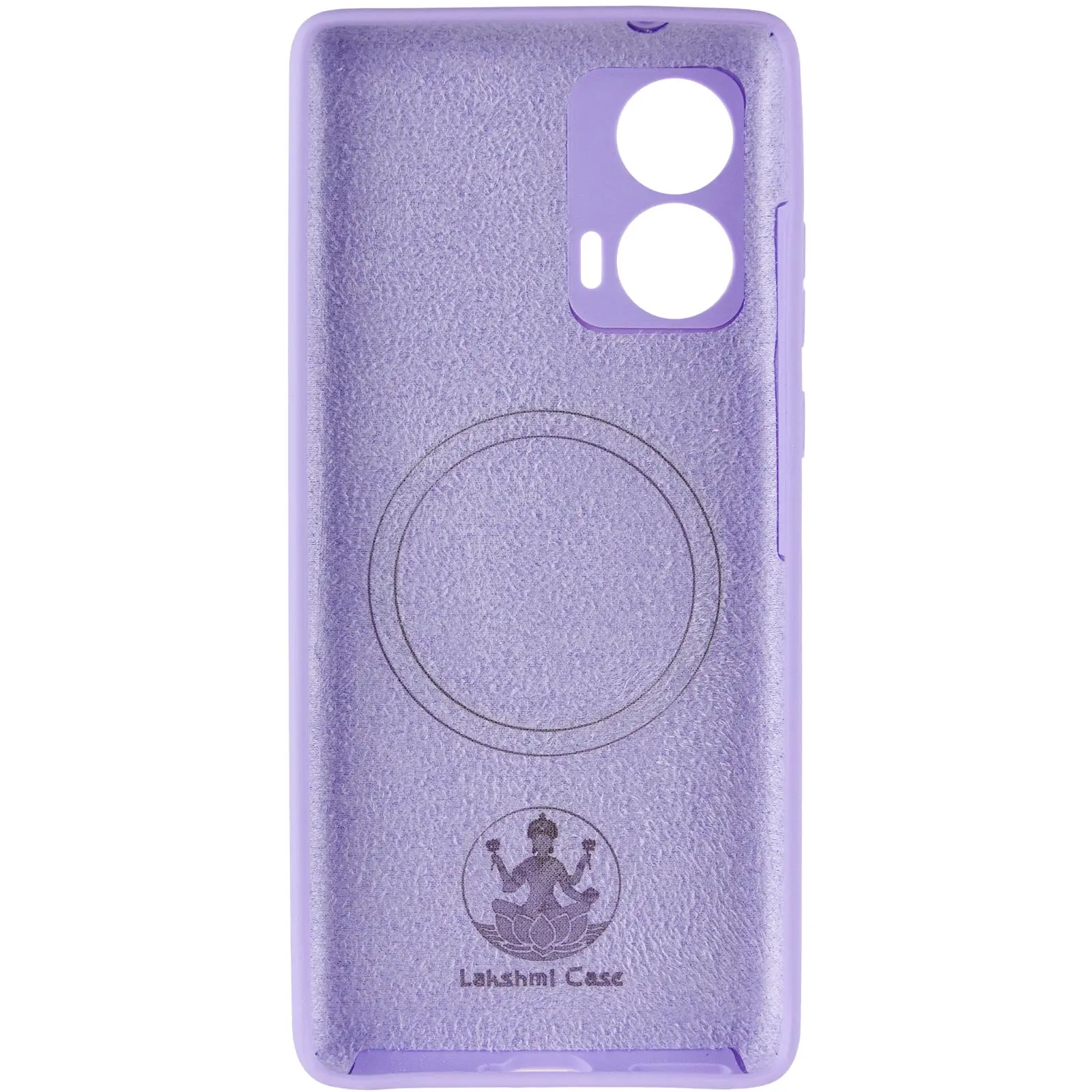 Чехол Silicone Cover Lakshmi Full Camera (AA) with MagFit для Motorola Edge 50 Fusion, Сиреневый / Dasheen 2, Силикон, купить оптом с доставкой