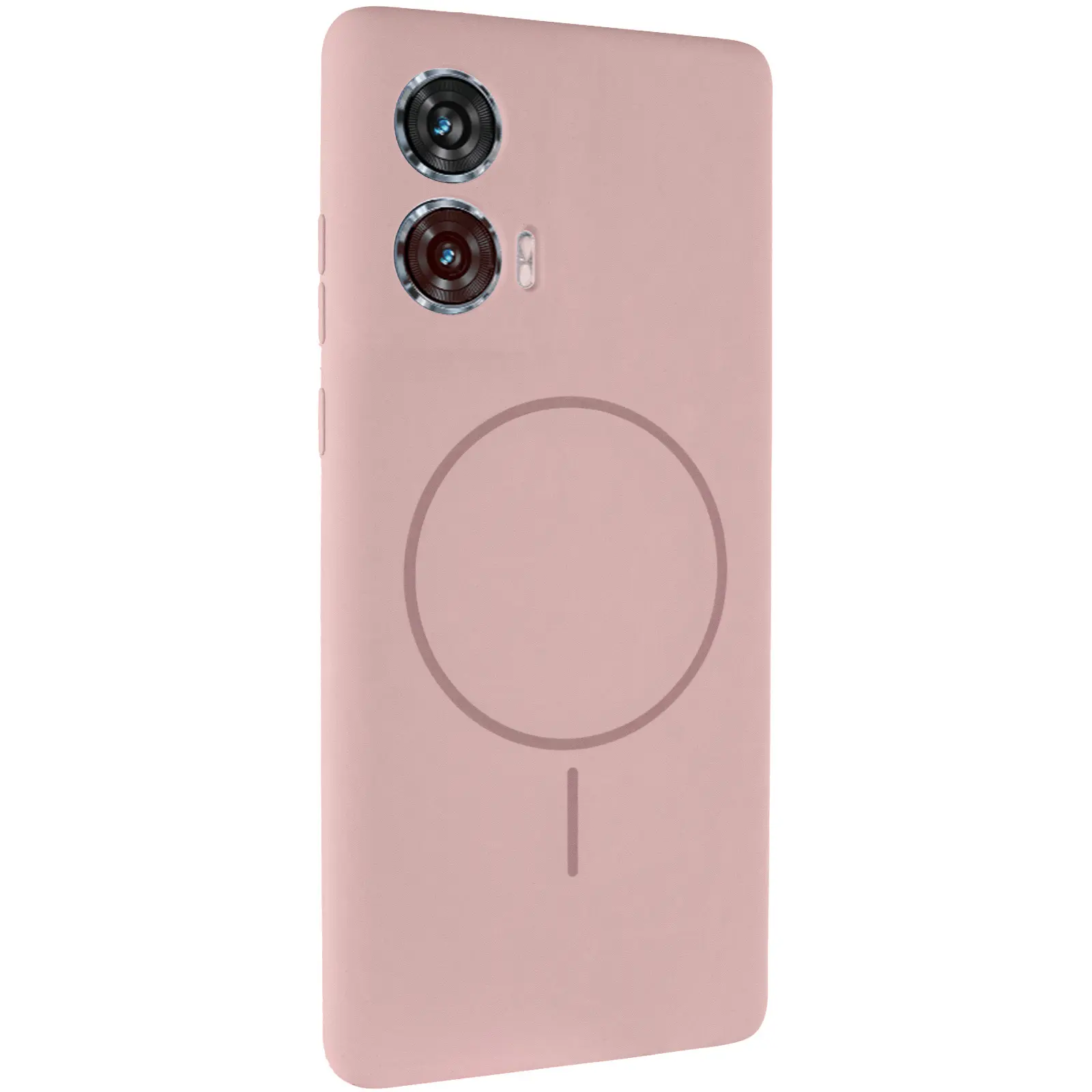 Чехол Silicone Cover Lakshmi Full Camera (AA) with MagFit для Motorola Edge 50 Fusion, Розовый / Pink Sand, Силикон, купить оптом с доставкой