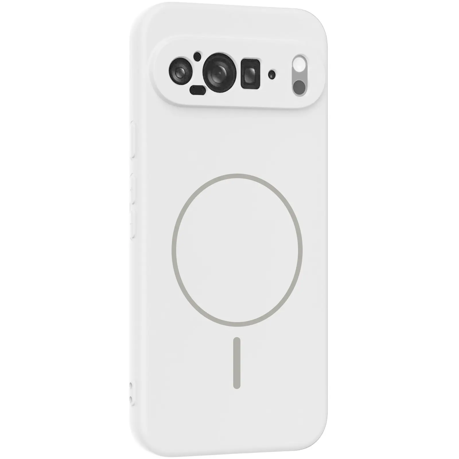 Чехол Silicone Cover Lakshmi Full Camera (AA) with MagFit для Google Pixel 9 Pro XL, Белый / White, Силикон, купить оптом с доставкой