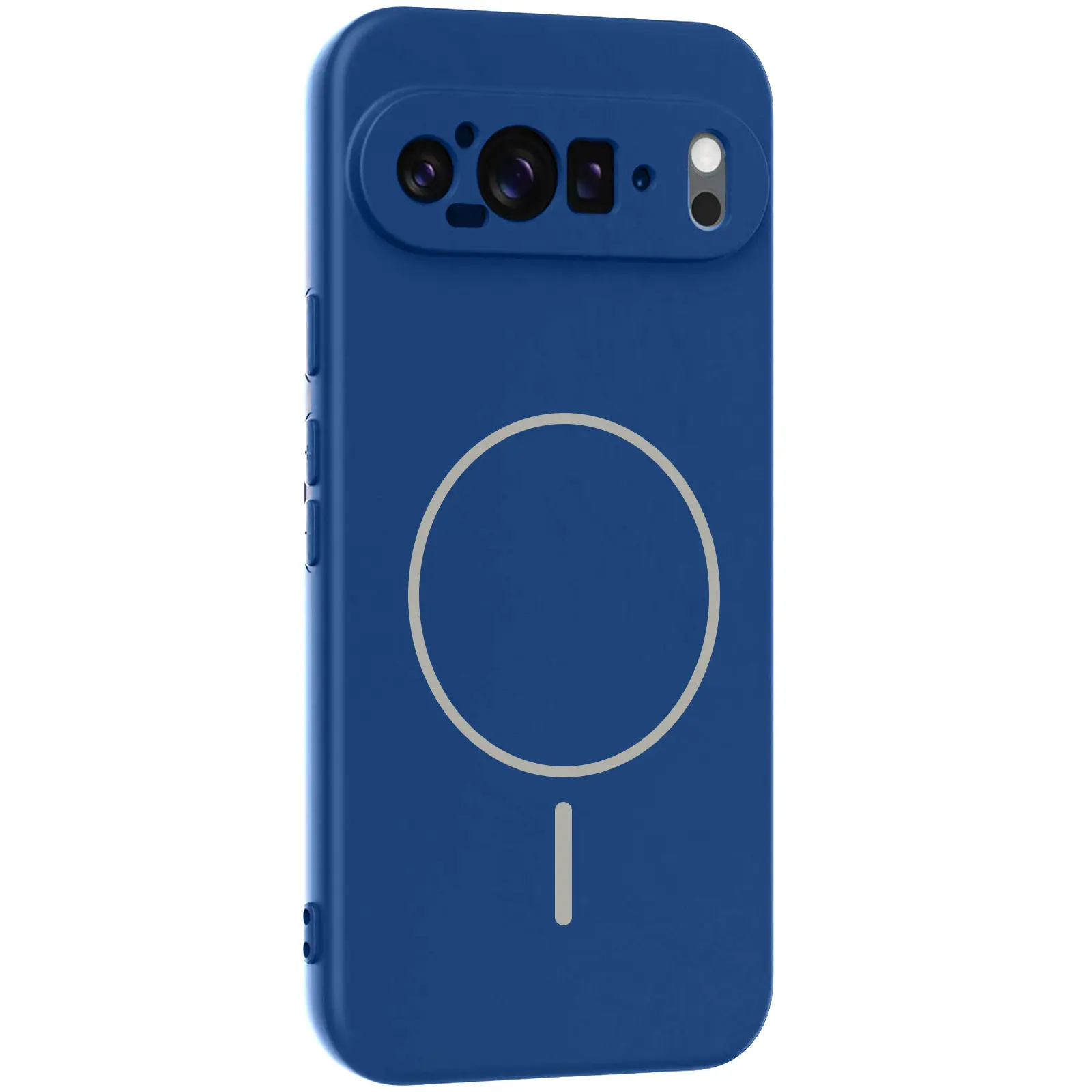 Чехол Silicone Cover Lakshmi Full Camera (AA) with MagFit для Google Pixel 9 Pro XL, Синий / Navy blue, Силикон, купить оптом с доставкой