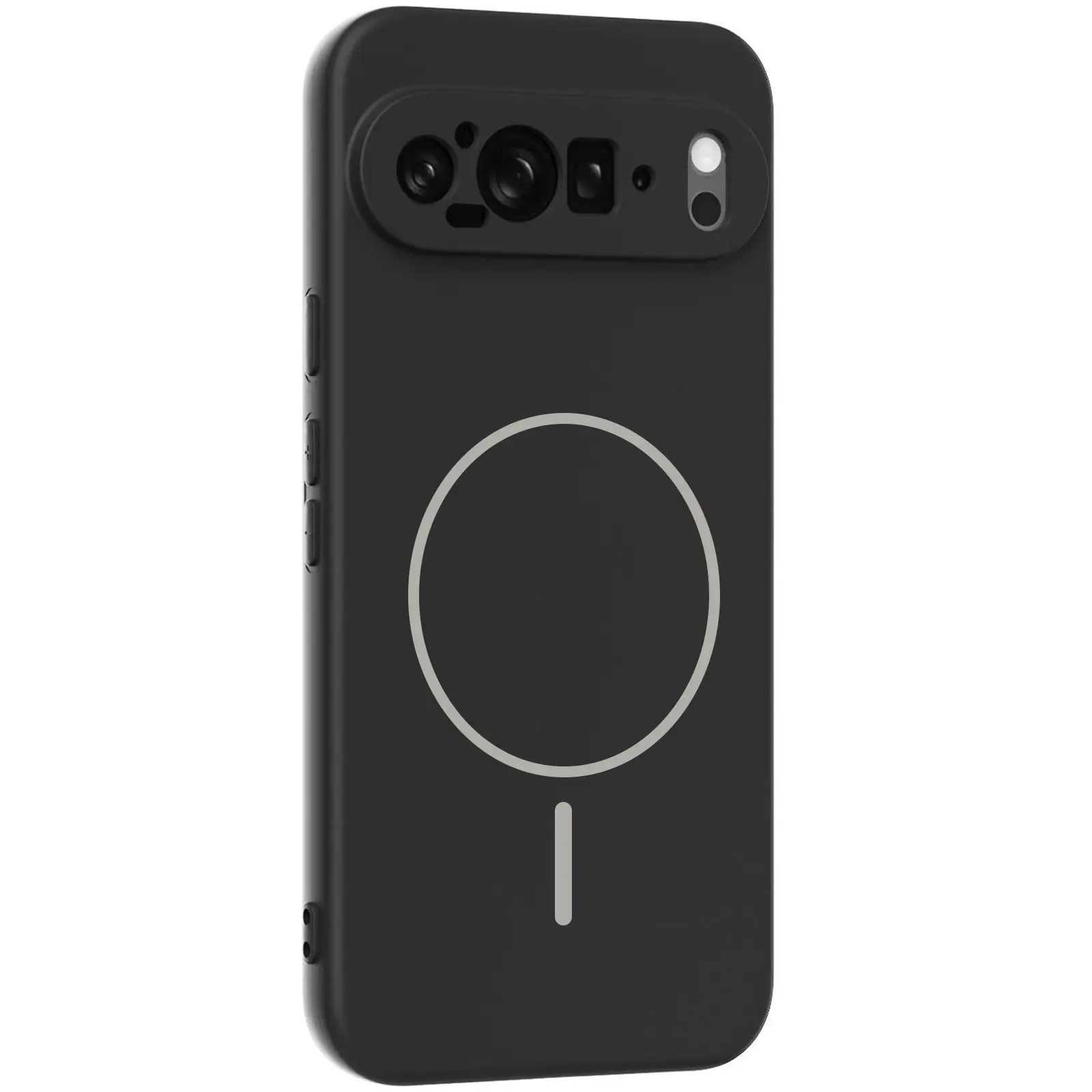 Чехол Silicone Cover Lakshmi Full Camera (AA) with MagFit для Google Pixel 9 Pro XL, Черный / Black, Силикон, купить оптом с доставкой