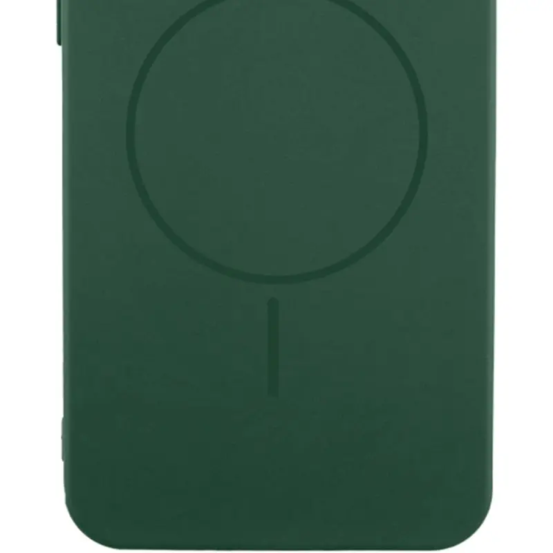 Чехол Silicone Cover Lakshmi Full Camera (AA) with Magnetic Fit для Samsung Galaxy S25+, Зеленый / Dark green 1, Силикон, купить оптом с доставкой