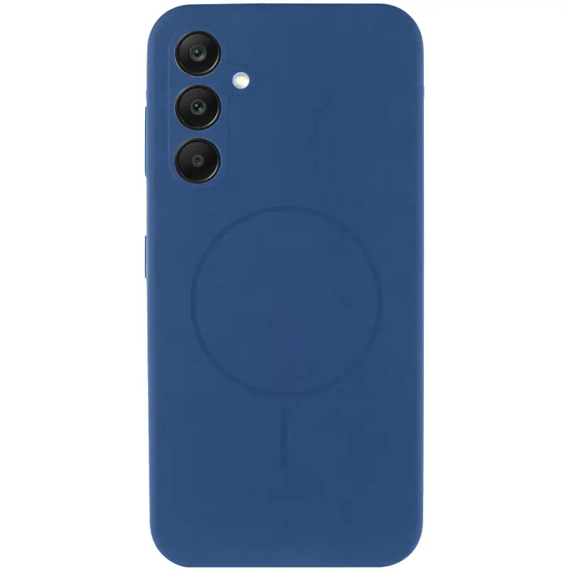 Чехол Silicone Cover Lakshmi Full Camera (AA) with Magnetic Fit для Samsung Galaxy S25+, Синий / Navy blue, Силикон, купить оптом с доставкой