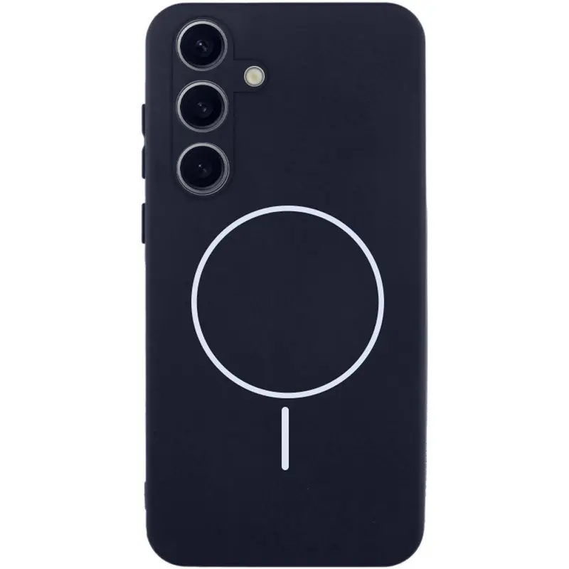 Чехол Silicone Cover Lakshmi Full Camera (AA) with Magnetic Fit для Samsung Galaxy S25+, Темно-синий / Midnight blue, Силикон, купить оптом с доставкой