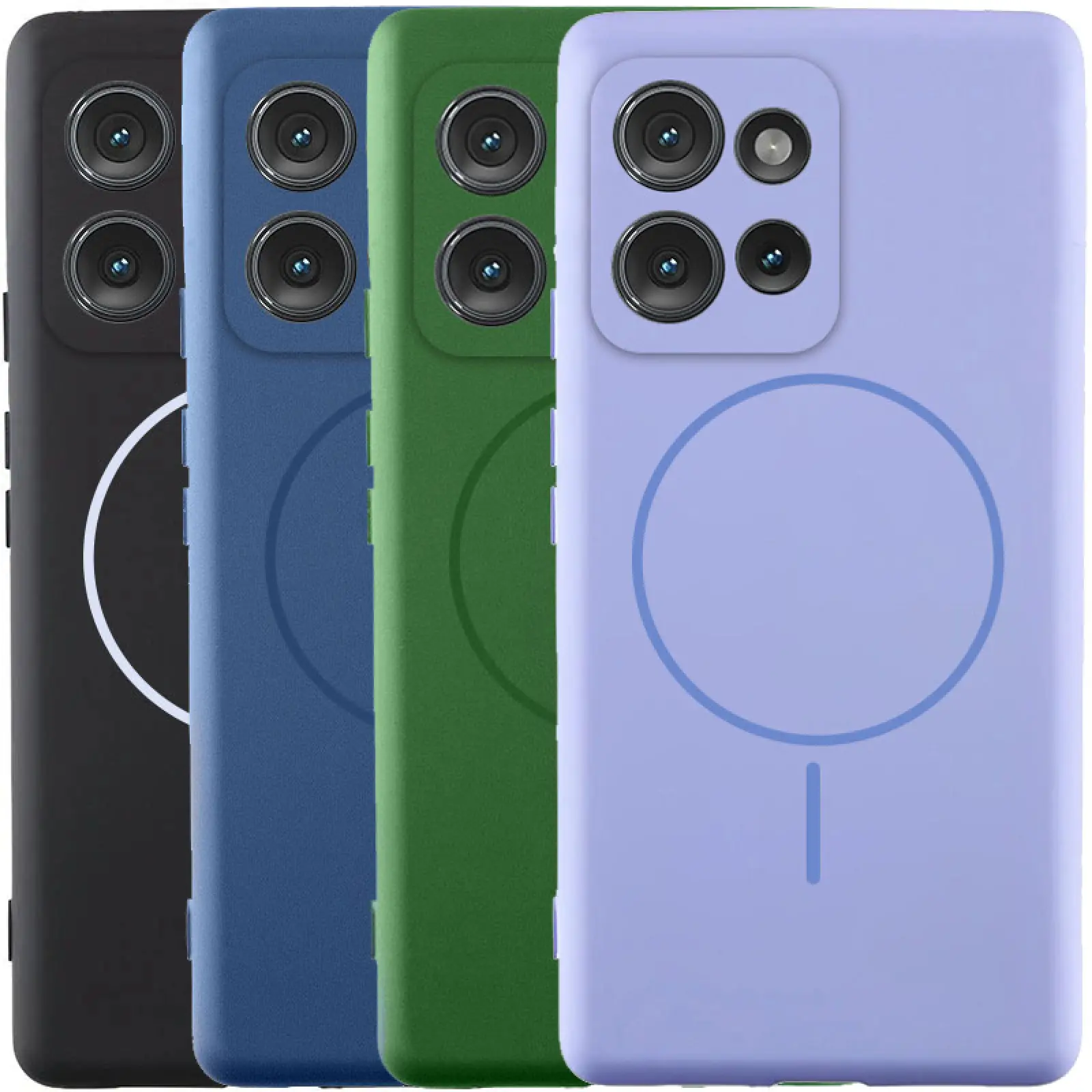 Чехол Silicone Cover Lakshmi Full Camera (AA) with MagFit для Motorola Moto G75 5G, Силикон, купить оптом с доставкой