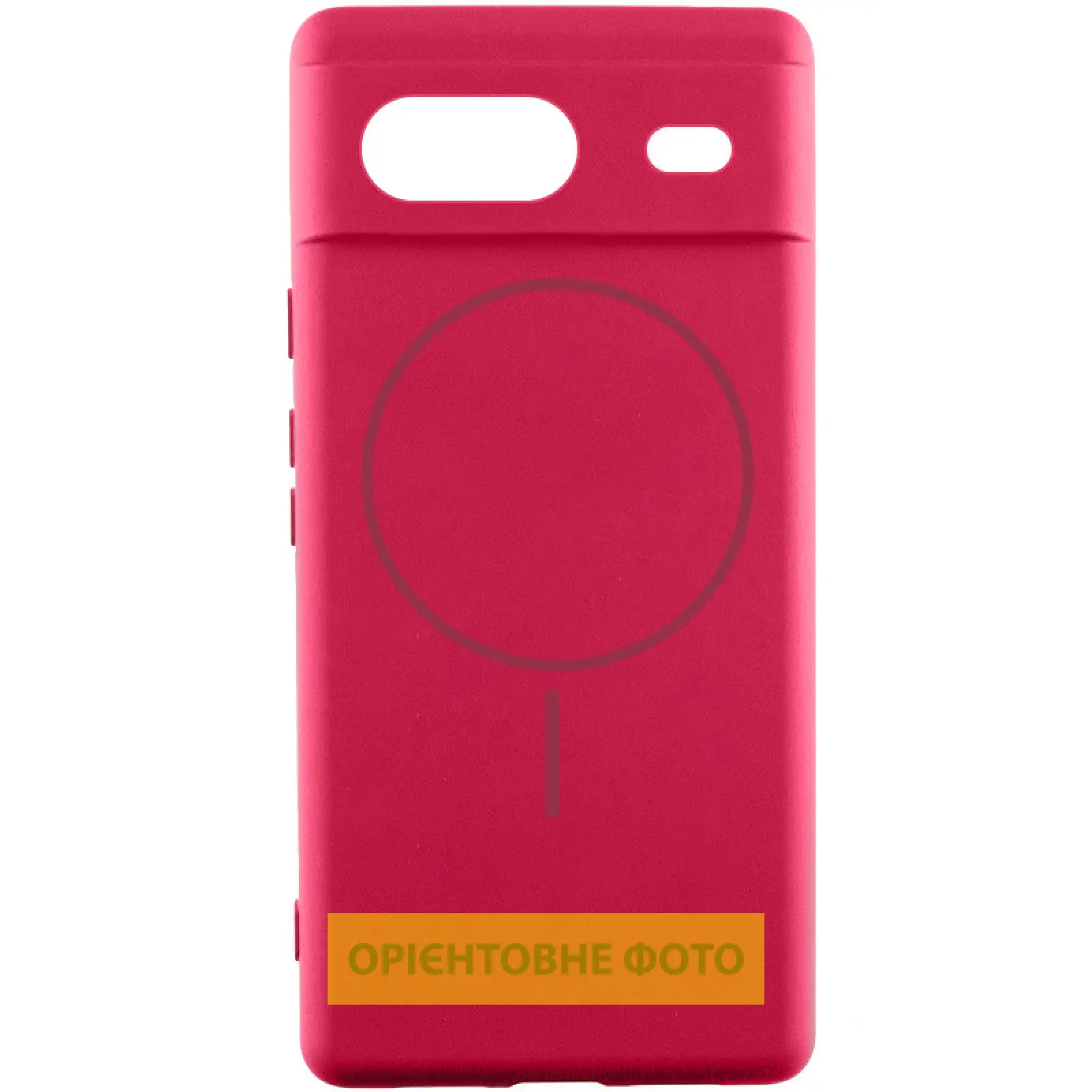 Чохол Silicone Cover Lakshmi Full Camera (AA) with MagFit для Google Pixel 9a, Червоний / Rose Red, Силікон, купити оптом з доставкою