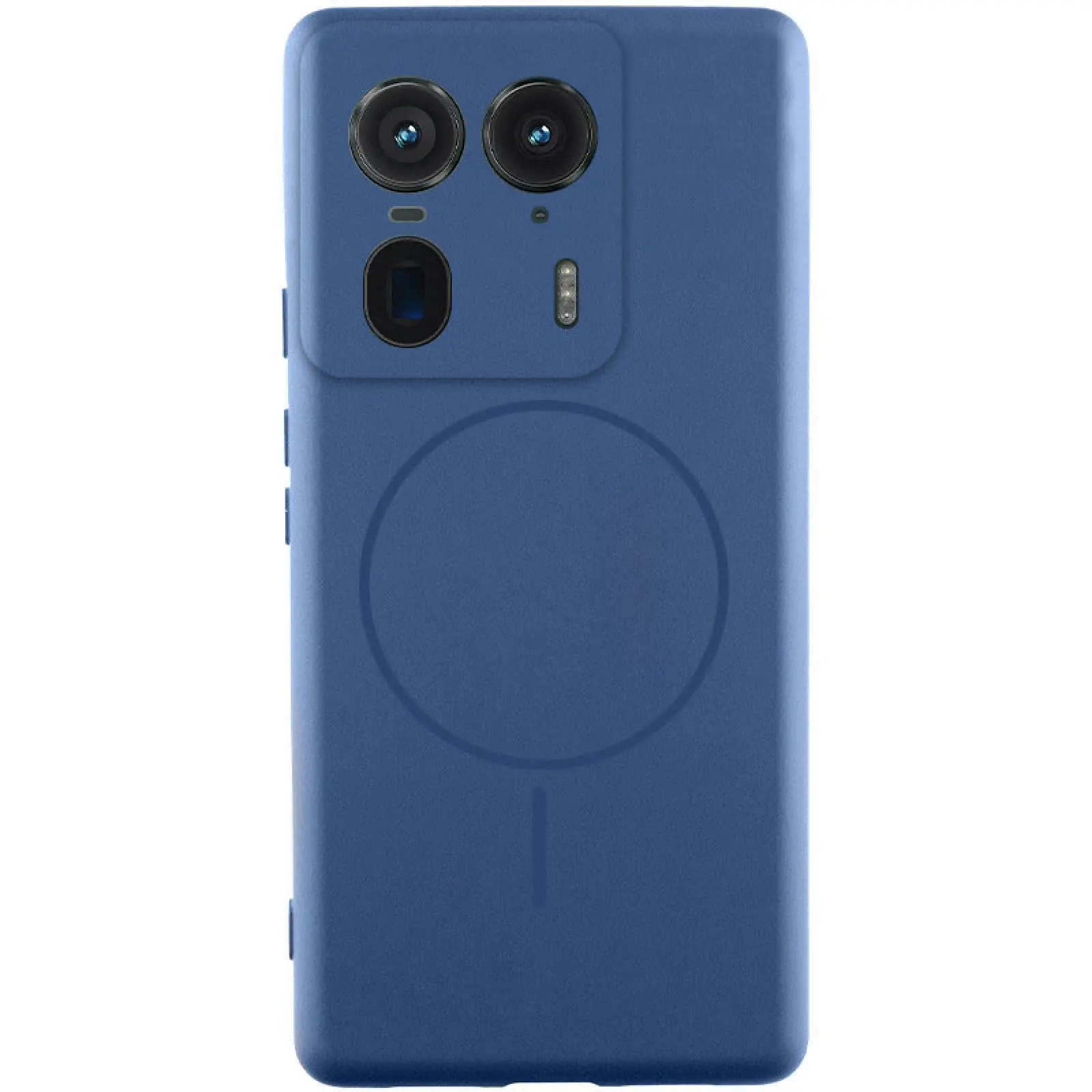 Чехол Silicone Cover Lakshmi Full Camera (AA) with MagFit для Motorola Edge 50 Ultra, Синий / Navy blue, Силикон, купить оптом с доставкой