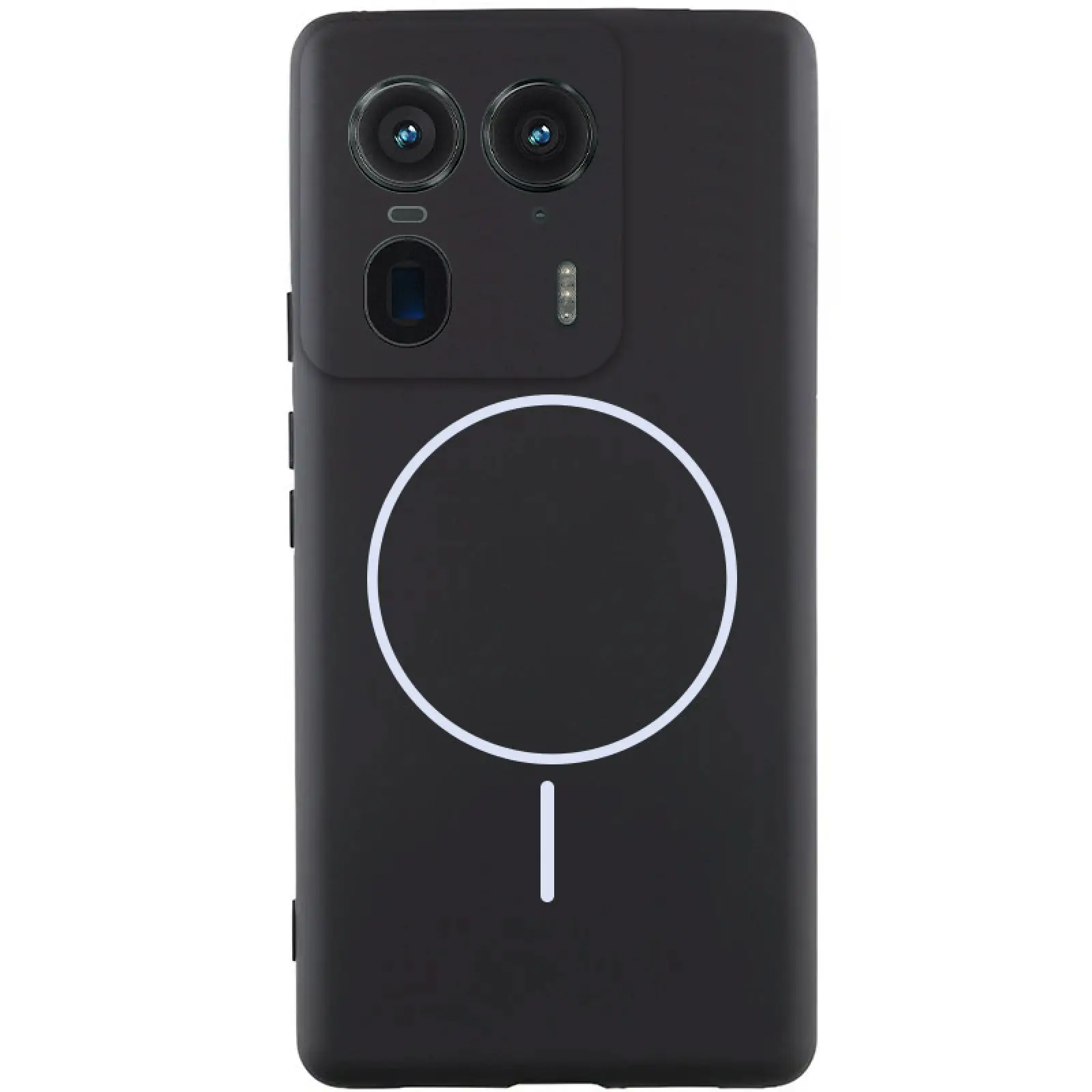 Чехол Silicone Cover Lakshmi Full Camera (AA) with MagFit для Motorola Edge 50 Ultra, Черный / Black, Силикон, купить оптом с доставкой