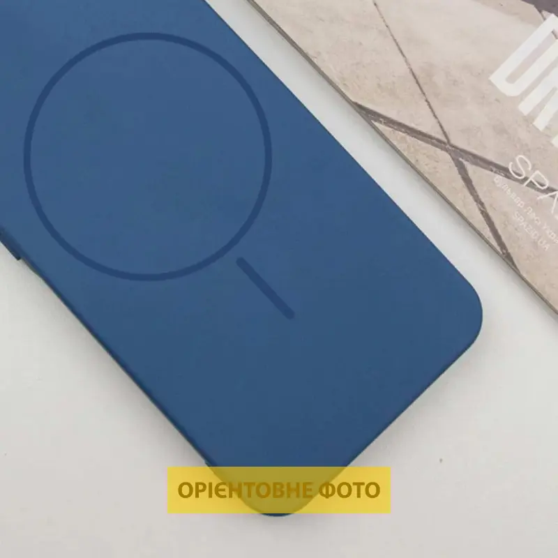 Чехол Silicone Cover Lakshmi Full Camera (AA) with Magnetic Fit для Samsung Galaxy S25 Edge, Синий / Navy blue 1, Силикон, купить оптом с доставкой