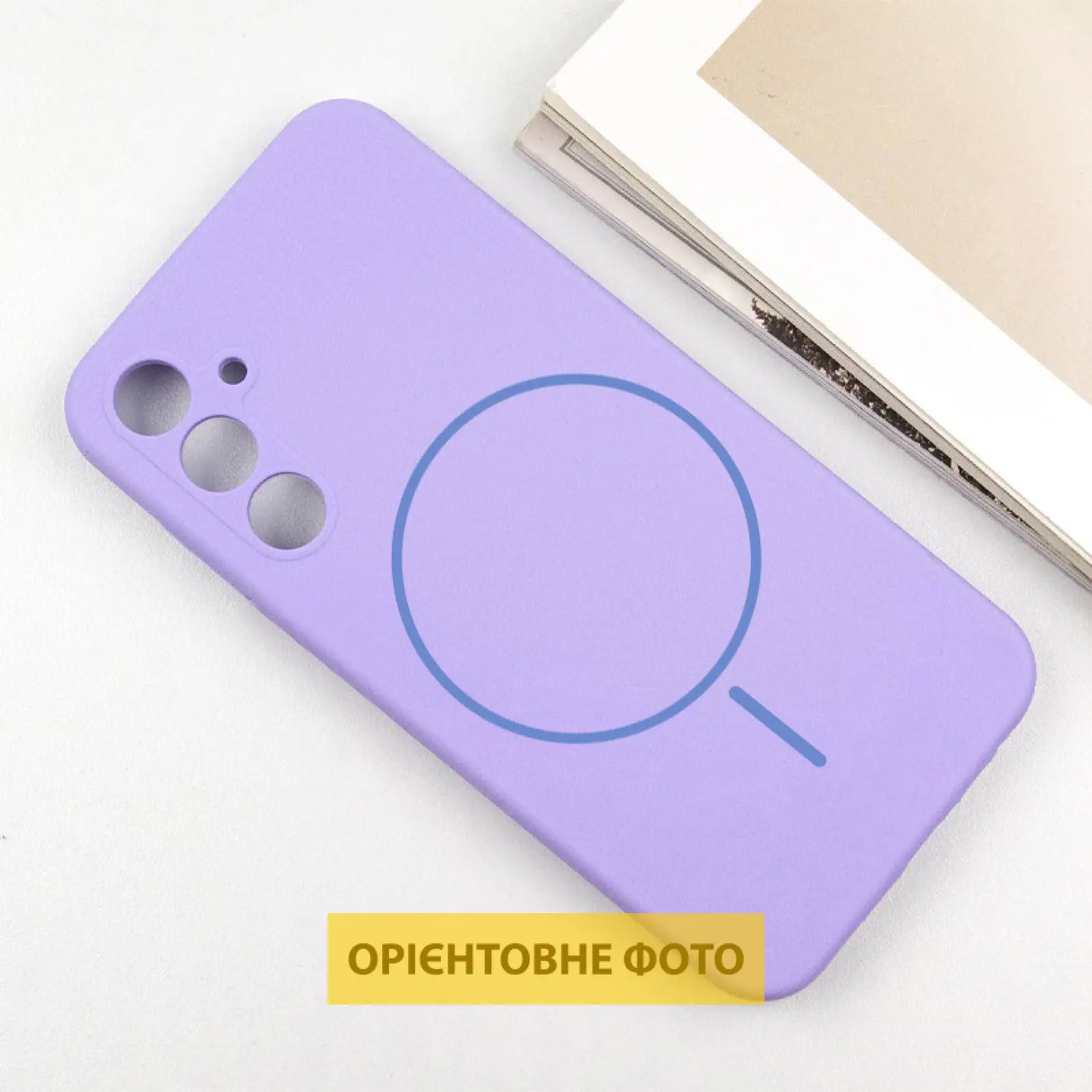 Чехол Silicone Cover Lakshmi Full Camera (AA) with MagFit для Samsung Galaxy S25 Edge, Сиреневый / Dasheen 1, Силикон, купить оптом с доставкой